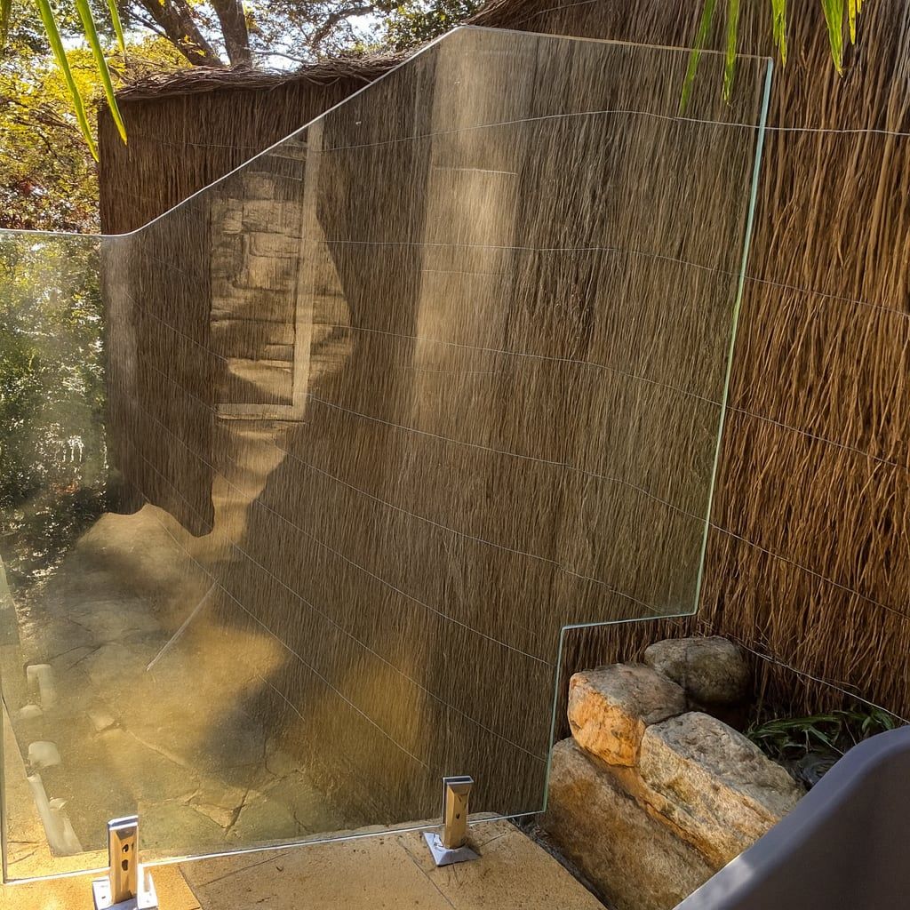 Clear pool glass fencing after professional cleaning in Sydney